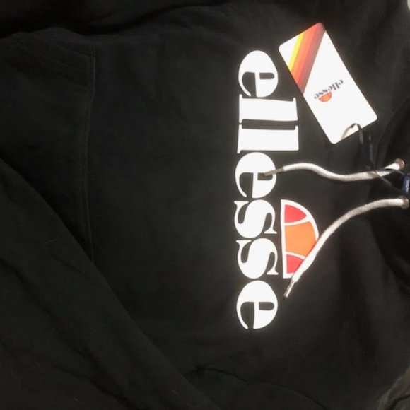 ELLESSE MENS BLACK HOODY SIZE XL BRAND NEW - Picture 3 of 7